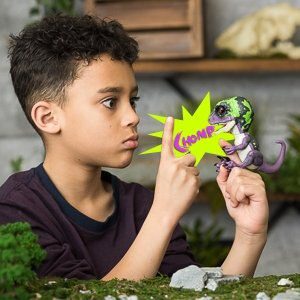 Dinosaure du bout des doigts pour enfants, jouet électronique interactif, rapace domestique, brux, cadeau de noël