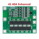 Batterie Li-ion Lithium 4S 40A, 3S/4S, 40 A, 60 A, chargeur, protection circuits intégrés logiques, pour moteur de perceuse, 11,1 V, 12,6 V, 14, 8 V, 16,8 V, amélioration, équilibre, 18650 BMS,