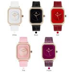 Fashion Women Watches 2021 New WWOOR Brand White Leather Rectangle Minimalist Watch Ladies Quartz Dress Wrist Watch Montre Femme