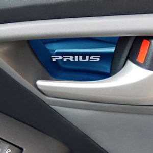 4pcs stainless steel car interior door handle ornament sticker for Toyota Prius 30 Accessories Car Styling