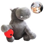 Dog Toy Plush Toy Comfortable Behavioral Training Aid Toy Heart Beat Soothing Plush Doll Sleep For Smart Dogs Cats Play