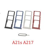 Slot de plateau de carte Sim pour Samsung Galaxy A21s A217F A217M A217N, nouveau support de carte Micro SD, noir, adaptateur + broche