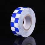 5cm*3m Car Safety Mark Warning Tape Reflective Strip Arrow Lattice Stickers For Bicycle Car Exterior Decoration Accessories
