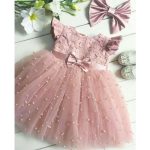 Robe princesse en dentelle pour bébés filles en tulle, tenue Tutu pour fête d'anniversaire pour enfants de 2 à 7 ans