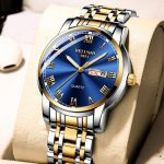 BELUSHI Top Brand Watch Men Stainless Steel Business Date Clock Waterproof Luminous Watches Mens Luxury Sport Quartz Wrist Watch