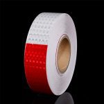5cm*3m Car Safety Mark Warning Tape Reflective Strip Arrow Lattice Stickers For Bicycle Car Exterior Decoration Accessories