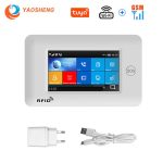 4.3 Inch Touch Panel WIFI GSM Wireless Burglar Home Security Alarm System TUYA Smart life APP Control Compatible With Alexa
