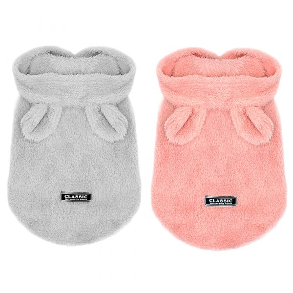 Winter Warm Dog Clothes Fleece Pet Puppy Coat Jacket Hooded Cute Dog Clothing Costumes For Small Dogs Cats Chihuahua Pug Clothes