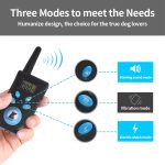 Training Collar With Remote Dog Bark Collar 2-in-1 Automatic Bark Stop Shock Collar 550Yard Range Rechargeable And Waterproof