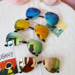 Lunettes de soleil classiques pour filles, verres miroir colorés, monture métallique, pour enfants, lunettes de voyage et de Shopping UV400, 2020