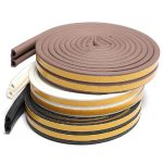 5 meters DIPE self-adhesive door and window sealing strip glass window anti-collision rubber strip foam sound insulation strip