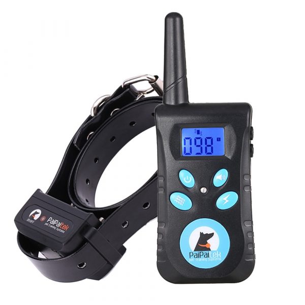 Training Collar With Remote Dog Bark Collar 2-in-1 Automatic Bark Stop Shock Collar 550Yard Range Rechargeable And Waterproof