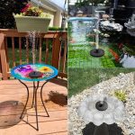 Mini fontaine d'eau solaire flottante pour piscine, étang, cascade, décoration de jardin, bain d'oiseaux en plein air
