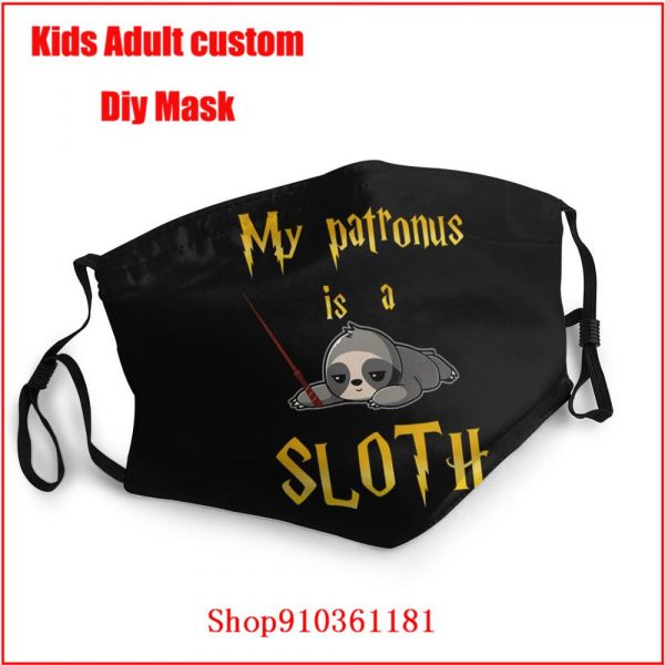 My Patronus Is A Sloth cloth face masks protective protective mask for face Not for anti-virus Cotton Face Mouth Mask