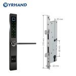 European waterproof biometric fingerprint door Locks electronic Smart door lock RFID Card code lock For Aluminum Glass Door