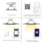 LED Downlight WiFi Smart APP Dimming Round Spot Light 5W 7W 9W 15W RGB Color Change Warm Cool light Work with Alexa Google Home