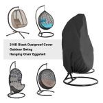 Waterproof Patio Chair Cover Egg Swing Chair Dust Cover Protector With Zipper Protective Case Outdoor Hanging Egg Chair Cover