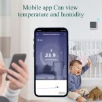 Awaywar Tuya WIFI Temperature and Humidity Sensor Indoor Hygrometer Thermometer Detector Support Alexa Google Home smart life