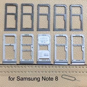 Boîtier d'origine pour Samsung Galaxy Note 8 N950 N950F N950FD N950U N950W, nouvel adaptateur de carte SIM, support de carte Micro SD