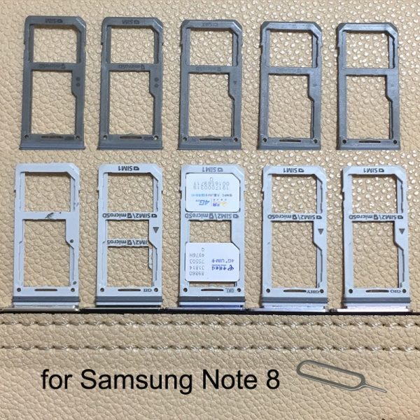 Boîtier d'origine pour Samsung Galaxy Note 8 N950 N950F N950FD N950U N950W, nouvel adaptateur de carte SIM, support de carte Micro SD