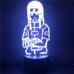 Naruto Anime LED Veilleuse pour Chambre D'enfants Hyuga Neji Figure 3D Lampe Veilleuse pour Enfants Lampe de Bureau Colorée Cadeaux De Noël