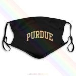 PURDUE Washable Reusable Mask With 2Pcs PM2.5 Filters 5 Layers