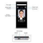 RFID Biometric WiFi Dynamic Facial Time Attendance Access Control System + DC12V NC/NO Door Lock + Infrared Switch with Software