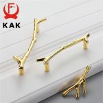 KAK Fashion Tree Branch Furniture Handle 96mm 128mm Black Silver Bronze Kitchen Cabinet Handles Drawer Knobs Door Pulls Hardware