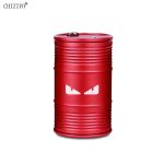 Black Red Aluminum Alloy Skull Car Home Ashtray Interior Accessories Oil Drum Shape Smoke Ash Holder Drop Shiipping CHIZIYO
