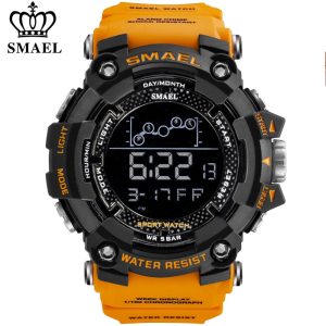 SMAEL Mens Watch Military Waterproof Sport Wrist Watch Digital Stopwatches For Men 1802 Military Watches Male Relogio Masculino