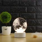 ARILUX 3D Plate LED Lamp Creative 3D LED Night Lights Novelty Illusion Night Lamp 3D Illusion Table Lamp For Home Decorative