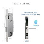 European waterproof biometric fingerprint door Locks electronic Smart door lock RFID Card code lock For Aluminum Glass Door