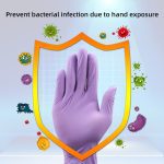 Nitrile Gloves 100pcs/pack Xingyu Purple Food Grade Waterproof Allergy Free Disposable Work Safety Gloves Nitrile Gloves