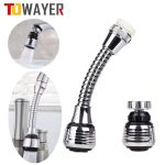360 Degree Swivel Kitchen Faucet Aerator Adjustable Dual Mode Sprayer Filter Diffuser Water Saving Nozzle Faucet Connector