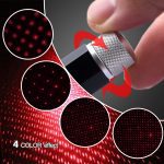 USB Universal Laser Projector Light MINI LED Star Effect Decorative Light 2 Colors DJ Disco Car Roof Interior Atmospheres Lights