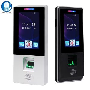 Touch RFID Access Control Keypad Fingerprint Biometric Password Time Attendance Machine Card Reader USB for Office Use