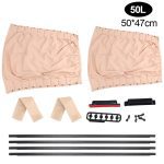 LEEPEE 2pcs/Set Auto Windows Curtain Aluminum Alloy Sun Visor Blinds Cover Car Curtain Side Window Sunshade Curtains