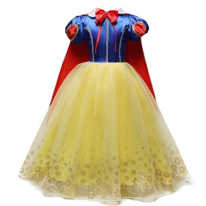 Robe de princesse des neiges pour les filles,vêtements de taille 4 à 10 ans, robes pour enfants, costume d'Halloween ou s'habiller pour le carnaval,