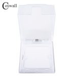 Coswall-boîte transparente étanche et anti-poussière Type 86 pour prise murale taille 86x86mm avec Installation interne