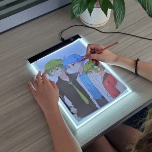 Planche de dessin format A4 à LED pour enfant, cadeau éducatif pour les plus jeunes, tapis pour dessiner, niveau de lumière réglable, pour la peinture, pour la créativité des petits