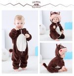 Bébé garçon et filles barboteuses animaux dessin animé enfants vêtements nouveau-né bébé combinaison chaude printemps automne hiver pour garçon snowsuit