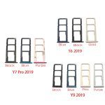 Support de Slot de plateau de carte SIM, pièce de rechange pour Huawei Y6 Y9 Y7 Pro 2019