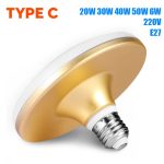 Led Bulb e27 For Home Led Lamp 220v 15W 20W 40W 50W 60W Indoor Lighting UFO Shape Light Bulbs For Garage Kitchen Living Room