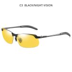 HOOBAN – lunettes de soleil Vintage photochromiques pour hommes, verres solaires rectangulaires polarisés, caméléon pour la conduite, Vision nocturne