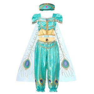 Robe de princesse d'été pour filles, Costumes Elsa et Anna, vêtements de fête pour enfants, motif licorne Tianan Belle, pour filles arabes, 2021