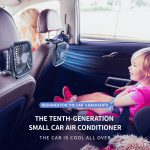 Baseus Car Back Seat Mini USB Foldable Silent Fan Cooler Portable Air Cooling Fan Use Desktop Office Fan Three Grade Wind Speed