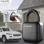 Anytek – cadenas intelligent L3 à empreintes digitales, serrure de sécurité antivol, Rechargeable par USB, étanche IP65, pour porte