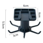 360 Degrees Rotated Kitchen Hooks Self Adhesive 6 Hooks Home Wall Door Hook Handbag Clothes Ties Bag Hanger Hanging Rack