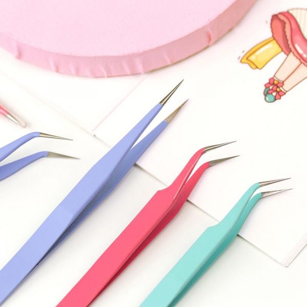 Pincettes en acier inoxydable, couleur bonbon, Macaron ruban autocollant, Gadgets de Journal, Simple, pratique, Portable
