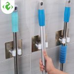GUANYAO — Crochets adhésifs multi-usages, support mural de serpillières, organisateur pour balais et autres accessoires à manche, crochet de cintre pour cuisine, salle de bains